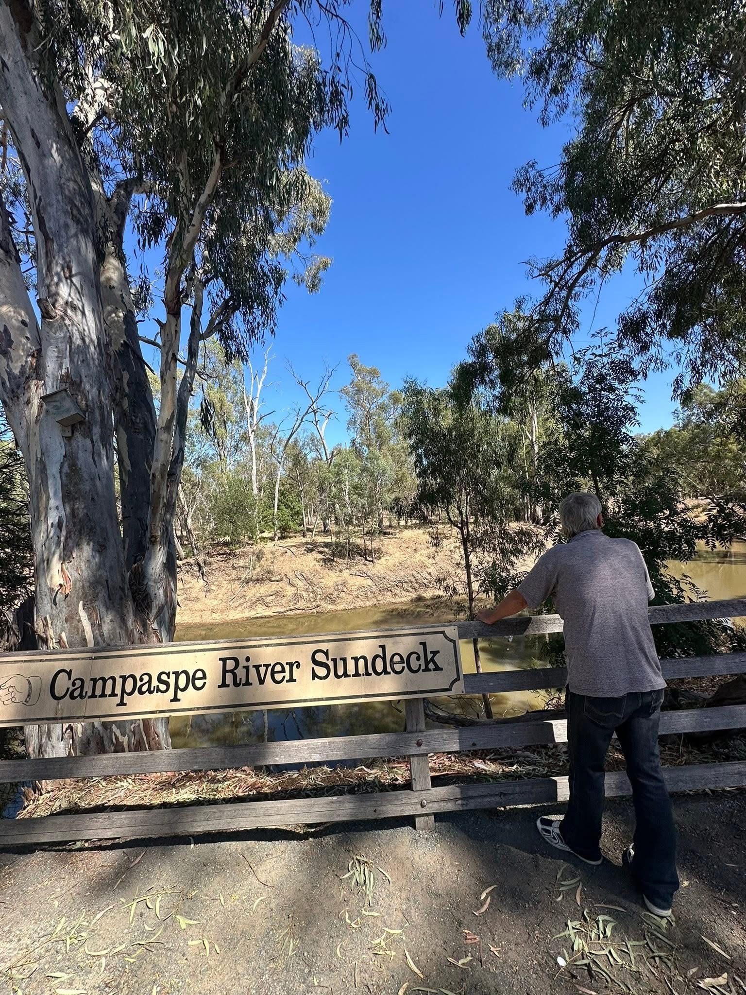 Enjoying a local riverside outing